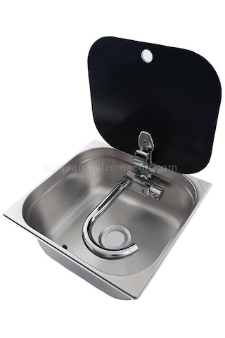 Bio-tech Kapaklı Kare Evye Cam Kapak-580