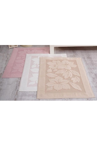 Derya Banyo Paspas Pudra 50X70 Cm Açık Pembe
