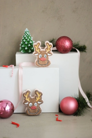 Star Bomb Christmas Bath Bomb Yılbaşı Koleksiyonu Geyik Banyo Topu Nem Bombası 2'li