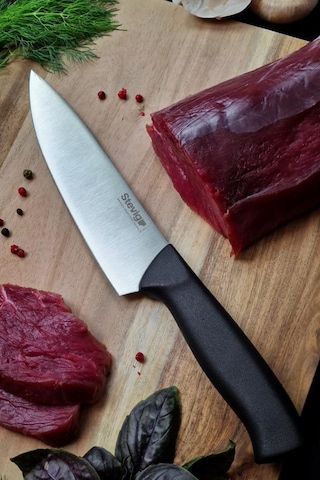 Stevig Solid Şef Bıçağı 17,5 Cm Siyah St-400.001 Siyah