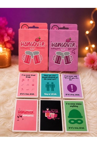 İngilizce Yazılı Eğlenceli Parti Kart Oyunu Hangover Mini Couples & Friends Party Game 1 Adet