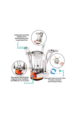 Createtech Tencere Seti: Paslanmaz Katlanır Kamp Ocağı, Renkli Piknik Keyfi - Skycity Cx Çok Renkli