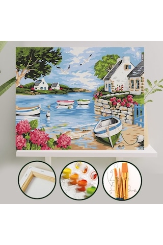 Sayılarla Boyama Tuval Seti 40X50 Cm - Kasaba