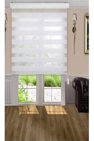 Networkavm Düz Stor Zebra Perde 220 X 201 Beyaz