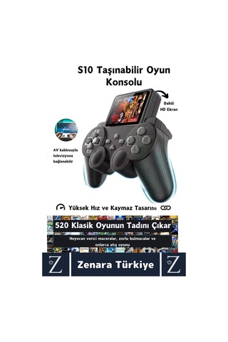 Çift Oyunculu Usb Şarj Mini Uyumlu El Atarisi Street Fighter Super Mario 520 Nostalji Oyun Gamepad