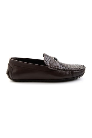 Bambi Kahve Hakiki Deri Erkek Loafer Ayakkabı E01757714803 Kahve