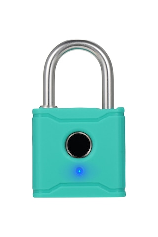 Hallow-t1004d Akıllı Bt Parmak İzi Asma Kilit Şarj Edilebilir,camgöbeği