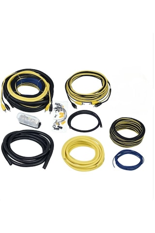 Germistone Amfi Kablo Seti 8ga Pro Kit Oto Ses Sistemi Tesisat Seti 2 Adet Y Kablo