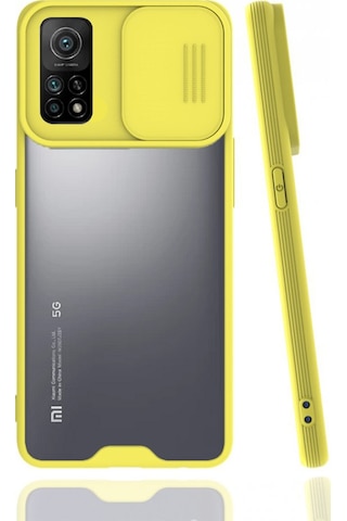 Nettech Xiaomi Mi 10t Uyumlu Platin Kamera Kızaklı Arka Koruma