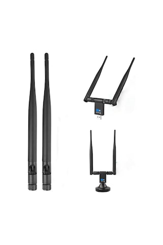 Dailytech Wi-Fi Adaptör Kablosuz Çift Antenli 1200Mbps USB 3.0 5G