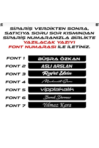 3d Lüx Standartlara Uygun Kişiye Özel Takmatik Plakalık 2 Adet