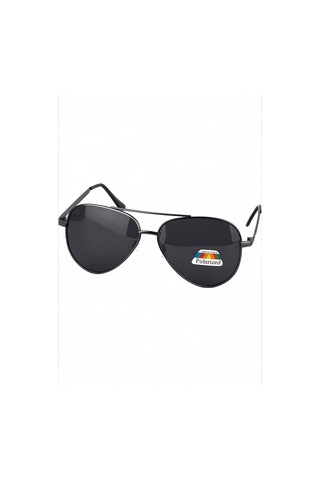 Polarize Yüksek Kalite Damla Aviator Black Polarize Güneş Gözlüğü Unisex Desenli