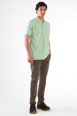 Dufy Mint Yeşili Polo Yaka Pamuklu Düz Renk Slim Fit Erkek T-shirt Mint Yeşili