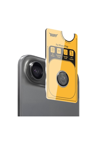 Buff Apple Uyumlu iPhone 17 Air Metal Kamera Lens Koruyucu Gray Gri