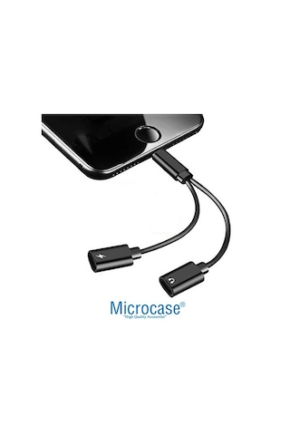 iOS Apple Uyumlu iPhone Lightning Splitter Şarj Ve Kulaklık Çevirici Ikd104