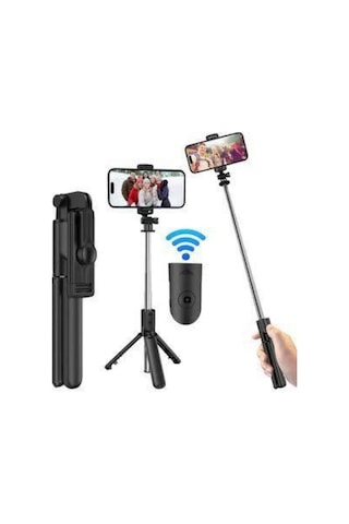 Cep Telefonu Tripod Standı Manyetik Selfie Sopa Bluetooth Uzaktan Kumandalı