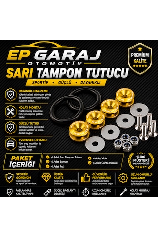 Universal Sarı Tampon Tutucu Sportif Ve Güçlü Görünüm 0000