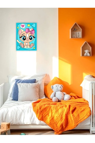 Skola Talantov Çocuklar İçin Numaralı Boyama Tablosu "fiyonklu Kedi" 167307786