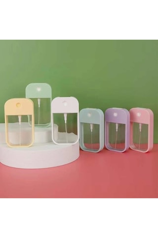 Mucit Home 1 Adet Renkli Dezenfektan Kolonya Çantaya Atmalık Sprey Şişesi