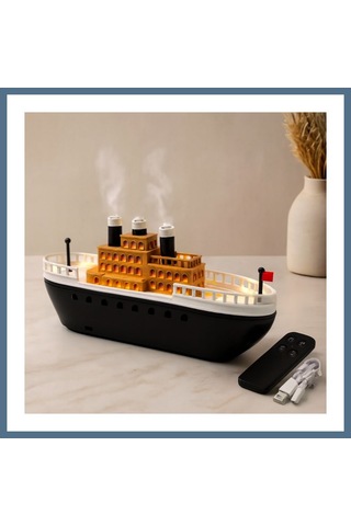 Buradabulabilirsin 250ml Gemili Işıklı Aroma Diffuser Hava Nemlendirici Bbz