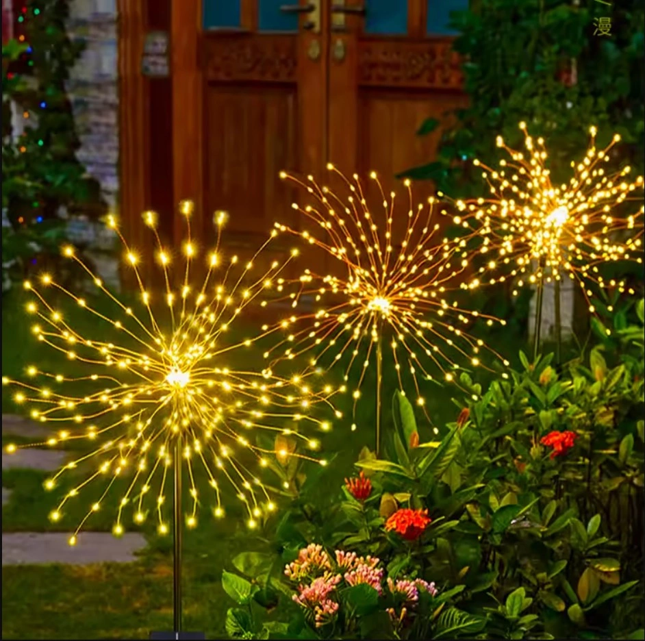 Güneş Enerjili 200 Led Sarı Renk Led Bahçe Aydınlatma Solar Bahçe Süsü Sge1003