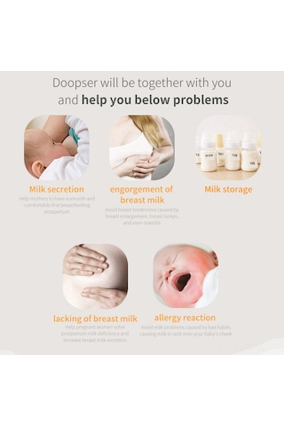 Doopser Dsp-856 Manuel Göğüs Pompası Tek Elle Göğüs Pompası Süt Emzirmek İçin 150ml Süt Şişesi 110 Geniş Açı Silikon Göğüs Kalkanı