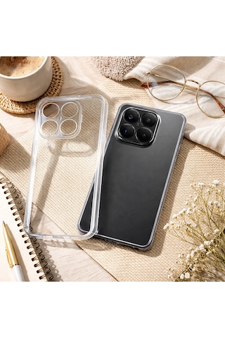 Xiaomi 15t İle Uyumlu Kılıf Şeffaf Kamera Korumalı 3d