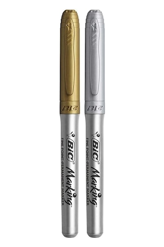 Bic Marking Color Permanent Marker Metalik Kalem Altın-gümüş 2'li Altın - Gümüş