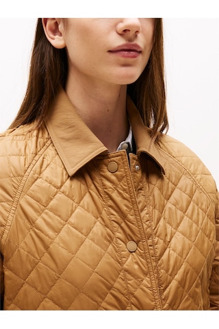 Tommy Hilfiger Padded Nylon Reg Quılted Coat Kadın Kahverengi Parka - Ww0ww46448 Kahverengi