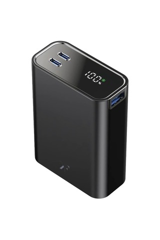 Pw501 20.000 Mah Dijital Göstergeli 2 Adet 45w Type-c Ve 22.5w Usb Çıkışlı Şarj Pd Hızlı Şarj Powerbank - Siyah