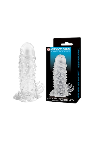 Hızlı Express Baile Enlarge Sleeve 14 Cm Tırtıklı Süper Kalite Penis Kılıfı Dildo