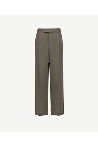 Yargıcı Pilili Keten Pantolon 25yepn3004x 007 Haki