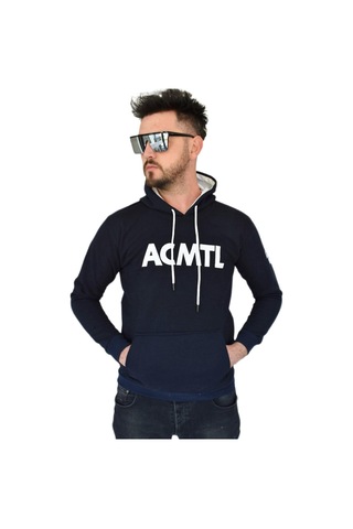 Erkek Lacivert Kapüşonlu Sweatshirt Acmtl Bgl-st02360 001