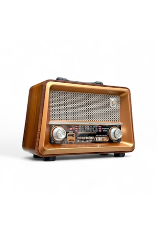 Rt-817 Nostalji Ahşap Gerçek Radyo,bluetooth Özellikli Trend Nostaljik Radyo