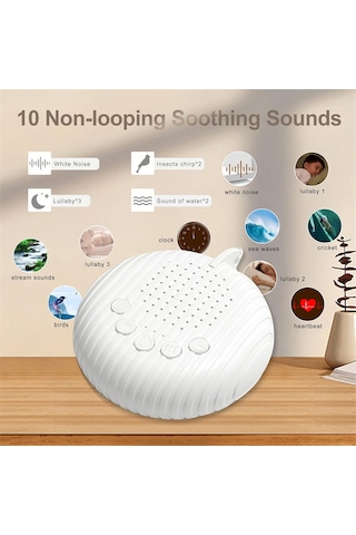 Xurunkeji Beyaz Gürültü Ses Makinesi, Taşınabilir Bebek Ses Makinesi, Bebek Odası İçin Gürültü Önleyici Seyahat Ses Makinesi Beyaz