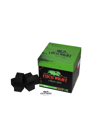 Coco Night 1 KG 26 MM Hindistan Cevizi Küp Nargile Kömürü