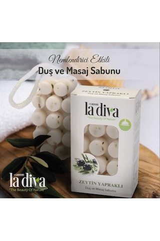 La Diva Zeytin Yapraklı Bitkisel Duş Masaj Sabunu 3 x 120 G