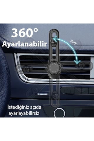 Ally B099 Ayarlanabilen Araç Içi Havalandirma Telefon Tutucu- 5775 Siyah