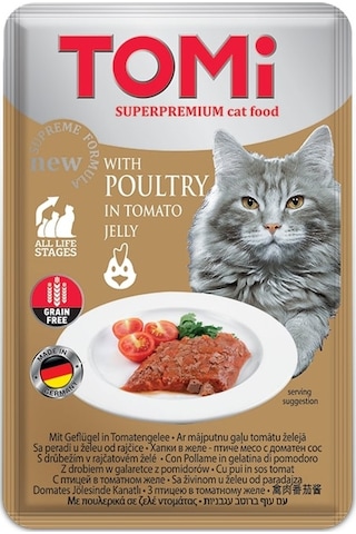 Gld-spt- Tomi Kedi Kümes Hayvanı Ve Domates Tahılsız Pouch Mama 100gr Pate Gld-spt- Tomi Kedi Kümes Hayvanı Ve Domates Tahılsız Pouch Mama 100gr Pate