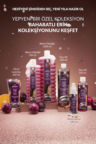 Spiced Plum Baharatlı Erik Ve Portakal Kokulu Duş Jeli 500 Ml. İkili Paket Fresh