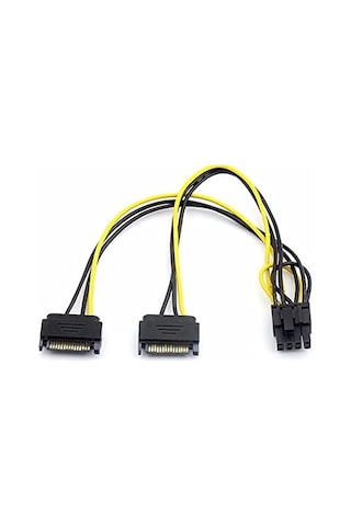 Sata To 8 Pin 6 2 Pci-e Güç Molex Power Kablosu Çevirici Dönüştürücü 4327