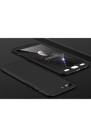 One Plus 5 Kılıf Zore Ays Kapak Siyah