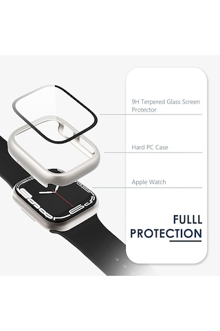 Apple Watch Ekran Koruyucu 41mm Serisi 9 8 7 İle Uyumlu 6'lı Paket, İwatch 41mm Serisi 9 8 7 Erkek Kadın 41mm İçin Sert Pc Tampon Spor Kılıfı Çok Renkli