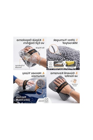 Mikrofiber Araç Yıkama Pedi, Yüksek Emici, Çok Amaçlı Kullanım