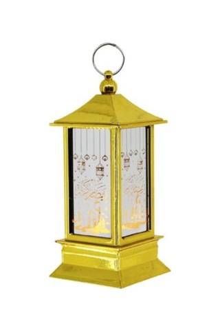 Ramazan Temalı Gold Kare Kubbe Led Lamba Belirtilmemiş