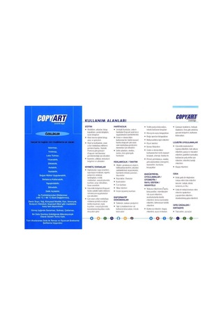 Copyart 25 Tabaka Yırtılmaz Ofset Sentetik Kağıt 70X100 Cm 180 µ