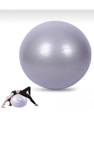 65 Cm Pilates Topu Şişirme Pompalı Plates Denge Yoga Spor Egzer
