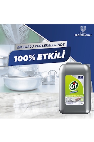 Domestos Professional Çamaşır Suyu 10 L + Cif Professional Bulaşı Diğer