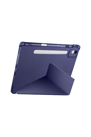 Teleplus Lenovo Idea Tab Pro 12.7 Tb-373fu Kılıf Trifolding Katlanabilir Smart Kalemlikli Kapak Kapaklı Kılıf