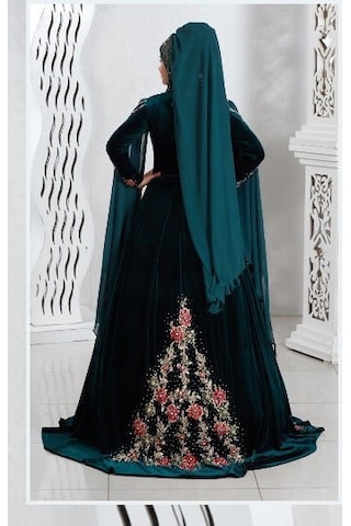 Ceyyiz Tesettür Modeli Bindallı Kına Elbisesi Ecrin